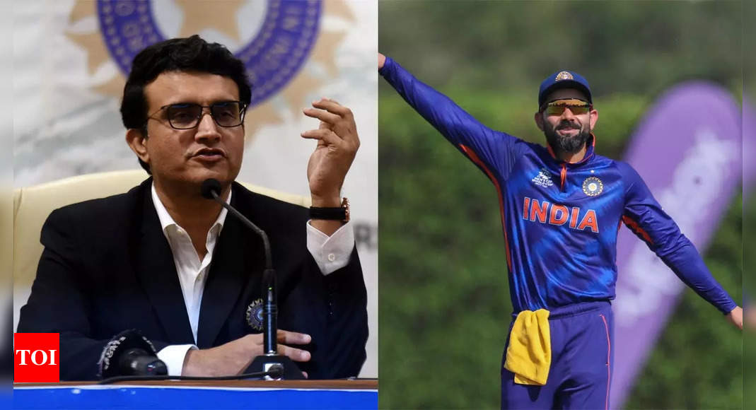 It was his individual decision, no pressure from BCCI: Ganguly on Kohli relinquishing T20 captaincy | Cricket News – Times of India