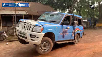 TMC MP Sushmita Dev’s car vendalised in Tripura