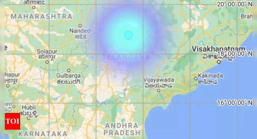 Telangana: 4.0 magnitude earthquake strikes near Karimnagar |  Hyderabad news