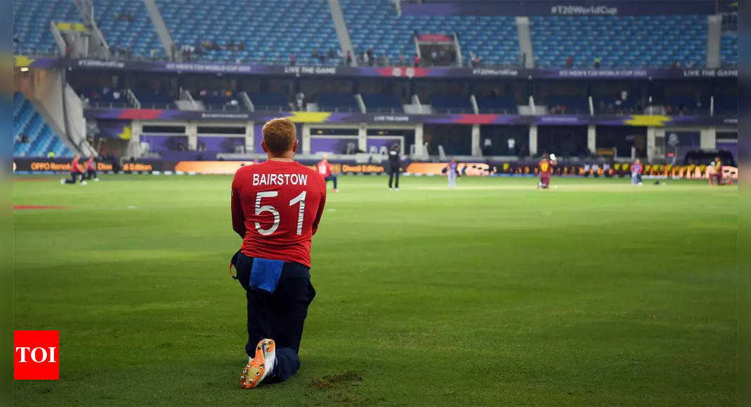 T20 World Cup: England join West Indies taking a knee before opening match | Cricket News – Times of India