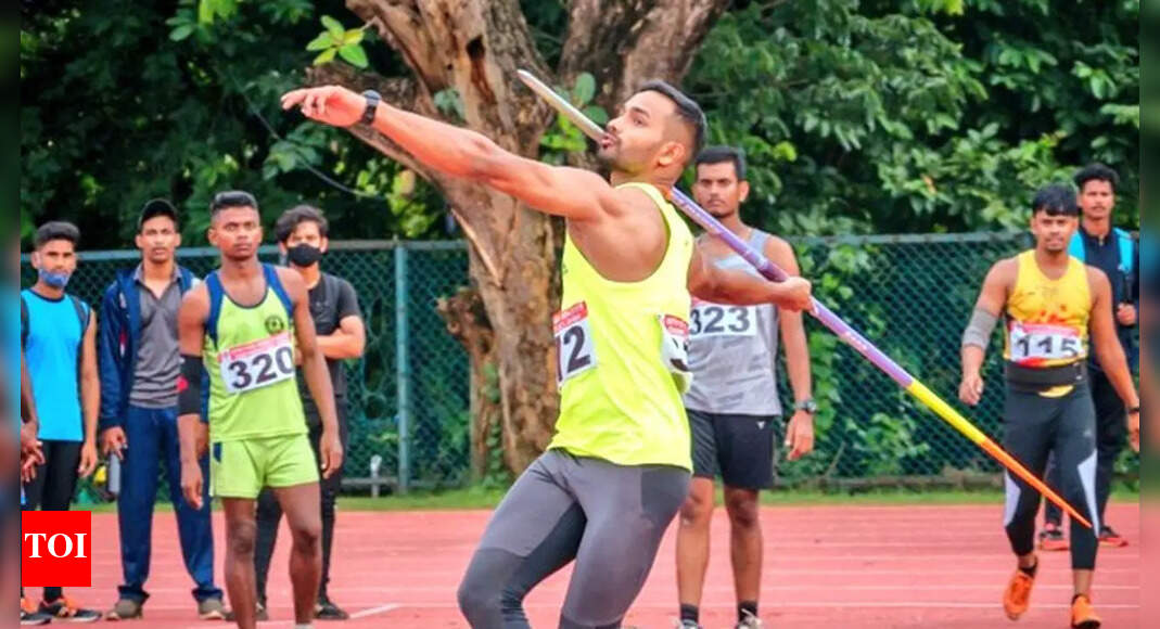 Kishore Kumar Jena tops men's finalists in National Open Javelin Throw