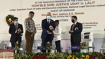 Maharashtra: Justice Lalit steps off stage in deference to differently abled at mega legal services camp in Beed