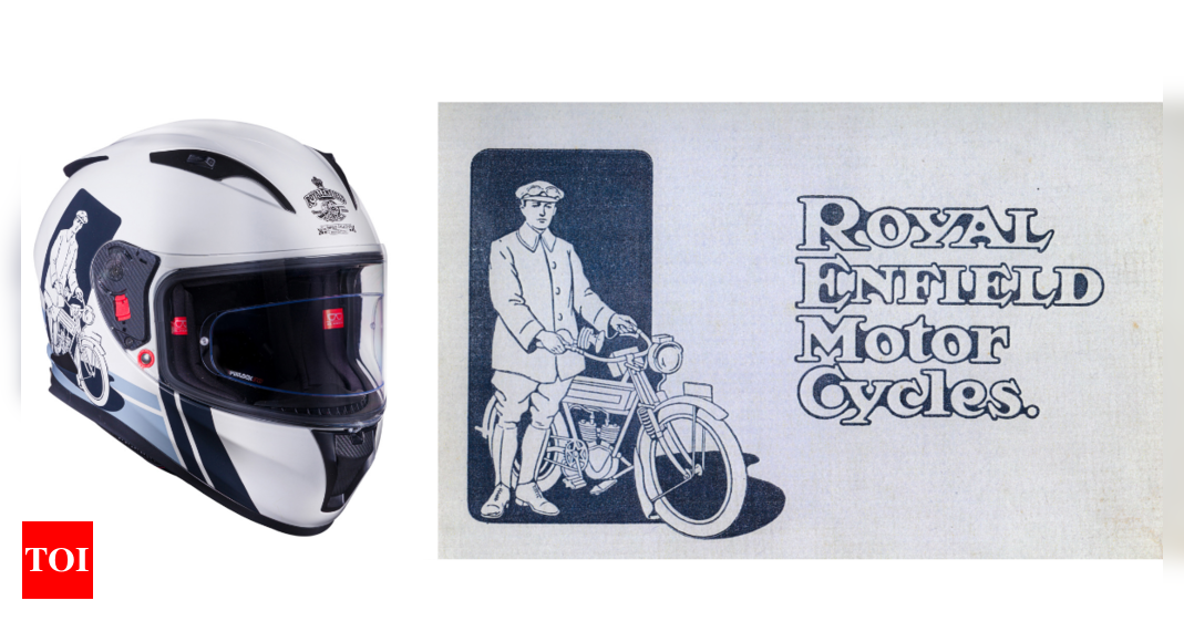Royal Enfield rides on 120-year-old nostalgia, creates series of hand-painted helmets - Times of India