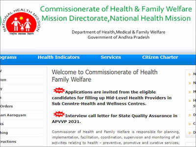 NHM AP Recruitment 2021: Apply for 3393 Mid-Level Health Providers posts