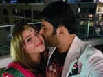 Kapil Sharma plants a kiss on wife Ginni Chatrath's cheek during Karwa Chauth celebrations