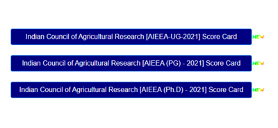 ICAR AIEEA Result 2021 released for UG, PG, PhD exams; here's result link