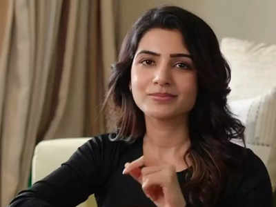 Samantha Ruth Prabhu's black skirt suit with bralette can work for both  business parties and weekend nights | PINKVILLA