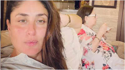 Kareena Kapoor engages for an adorable selfie with her mommy enjoying kheer