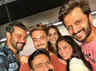 Salman Khan twins in black with rumoured GF Iulia Vantur and ex- GF Sangeeta Bijlani at Aayush Sharma’s birthday party