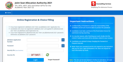 JoSAA Counselling 2021: Round 1 Seat Allotment List released at josaa ...