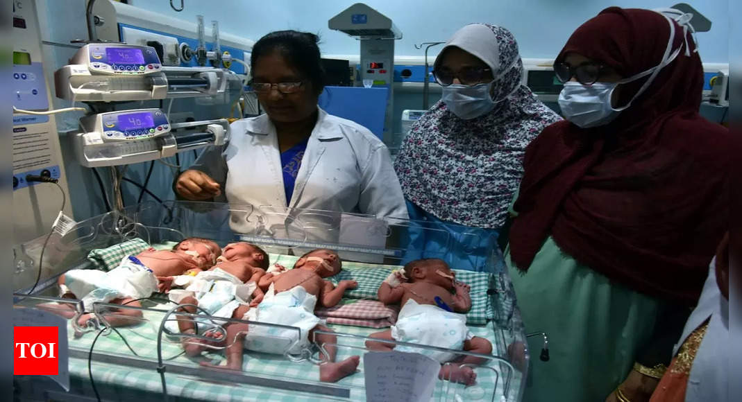 Woman gives birth to quadruplets in Hyderabad