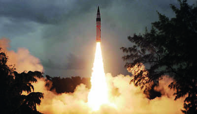 In stern signal to China, India tests 5,000-km range Agni-V