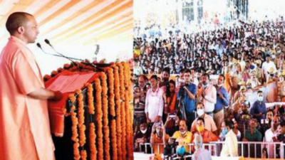 UP CM Yogi Adityanath lays foundation of Gonda medical college