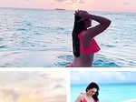 These new stunning pictures of Hansika Motwani in a hot pink fringe bikini will make you hit the beach