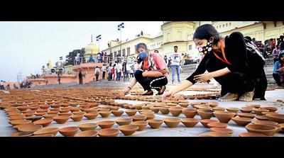 Record 12L diyas to be lit in Ayodhya on Deepotsav amid 3D laser show, fireworks