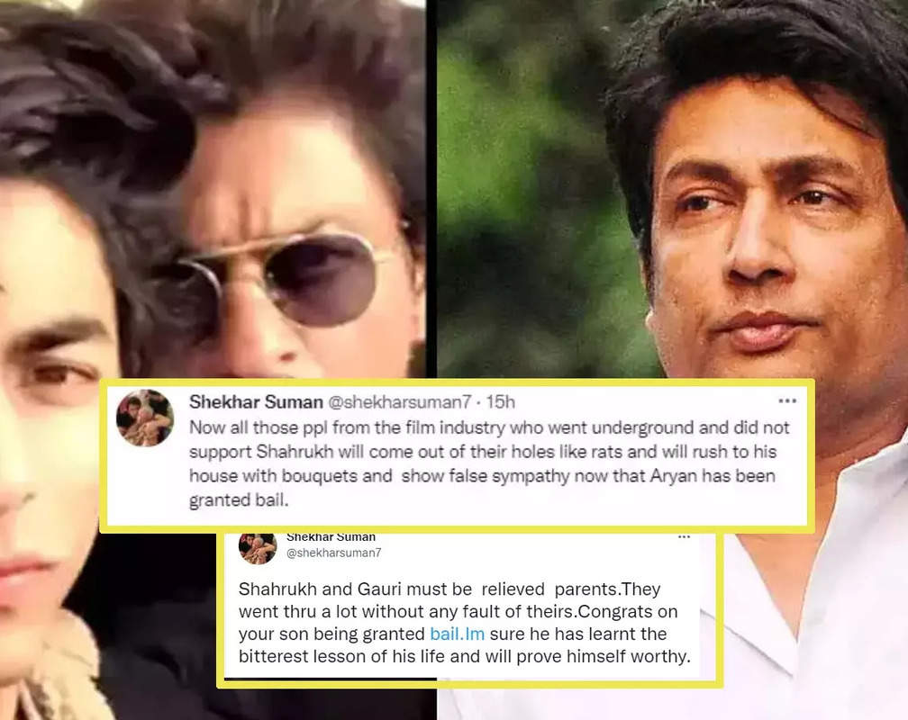 
Shekhar Suman takes a dig at celebs who were mum during Aryan Khan's arrest and now showing 'false sympathy'
