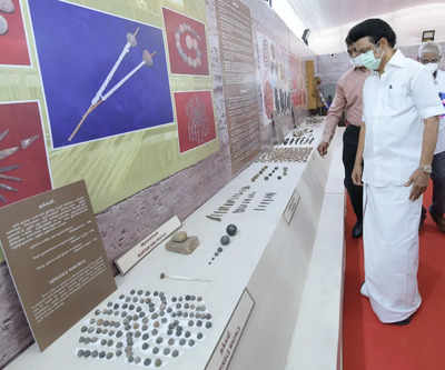 Tamil Nadu CM inspects ongoing museum works in Keeladi | Chennai News ...