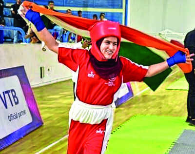 Kashmiri girl wins world kickboxing gold