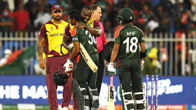 T20 World Cup: West Indies stay alive with close win, but it’s over for Bangladesh