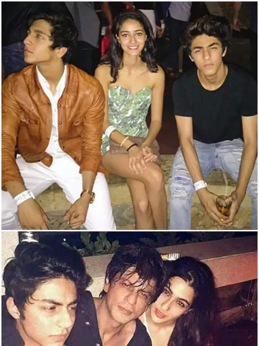 Ananya Panday Shanaya Kapoor Ahaan Panday Meet Aryan Khan S Best Friends Times Of India