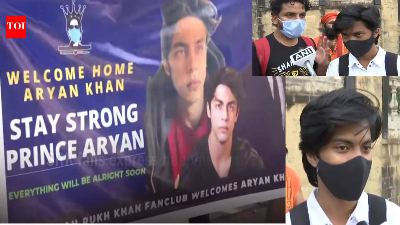 Shah Rukh Khan's fans express happiness as King Khan's son Aryan Khan ...