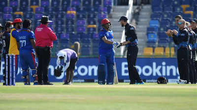 Watch: Asghar Afghan receives Guard of Honour from Namibia | Cricket News - Times of India