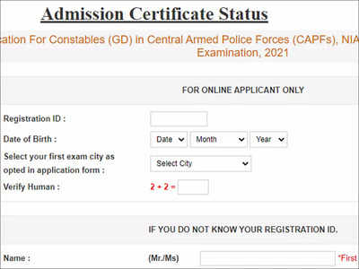 SSC Constable (GD) admit card 2021 released, download here