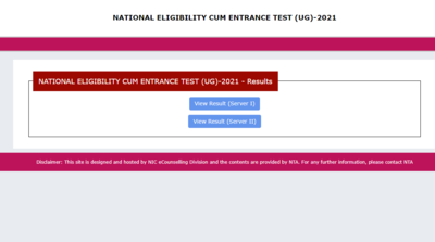 How to check NEET UG Result 2021?