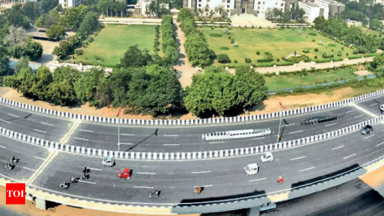 Ahmedabad: 4.2km elevated corridor becomes operational on SG Road | Ahmedabad News - Times of India