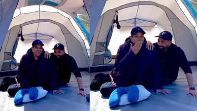 Dharmendra enjoys camping with his 'darling' son Sunny Deol at 9000 feet above sea level in Himachal Pradesh, says 'One should live like this'