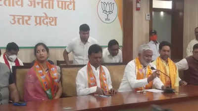 Uttar Pradesh: Saidpur SP MLA Subhash Pasi joins BJP