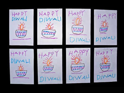 Diwali Greeting card  Diwali greeting cards Diwali card making Diwali  greetings