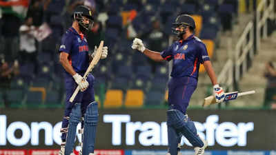 T20 World Cup: Rohit, Rahul play blazing knocks as India post imposing 210/2 against Afghanistan