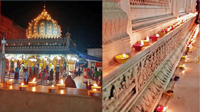 Delhi: Nizamuddin dargah lit up with diyas on Diwali
