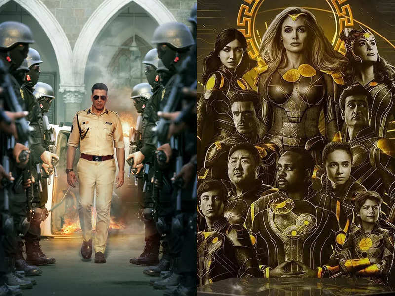 Sooryavanshi and Eternals tie at the box office; advance booking estimated at Rs 2 crore nett
