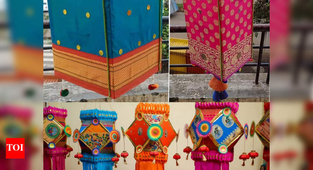 Fabric lanterns add beauty to sustainable Diwali celebrations - Times ...