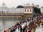 Devotees visit Golden Temple on Bandi Chhor Divas and Diwali