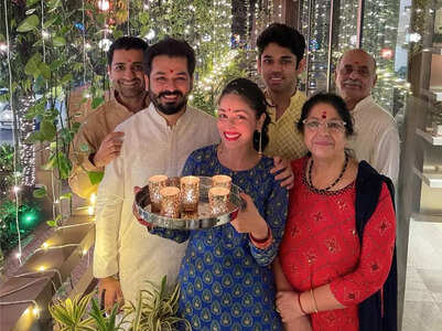 Yami celebrates her 1st Diwali with hubby