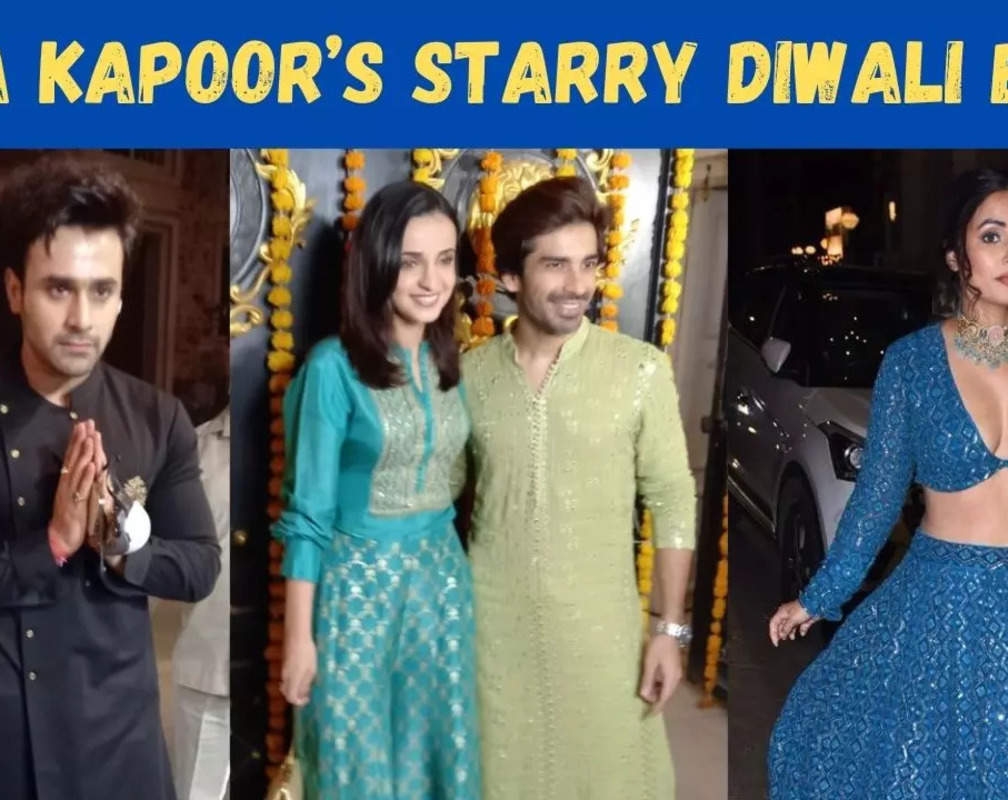 
Hina Khan, Sanaya Irani, Karishma Tanna attend Ekta Kapoor's Diwali bash
