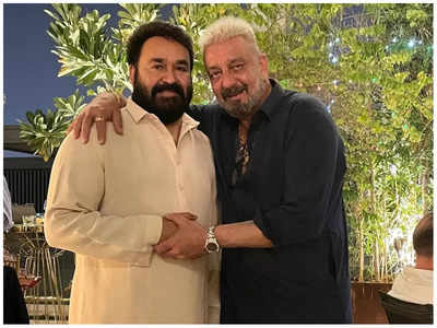 Diwali 2021: Mohanlal celebrates the festival of lights with Sanjay Dutt
