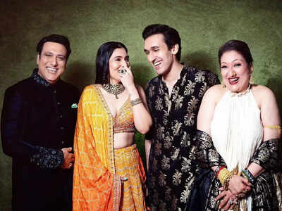 Diwali 2021: Govinda and his family pose for their ethnic best celebrating  the festival of light | Hindi Movie News - Times of India