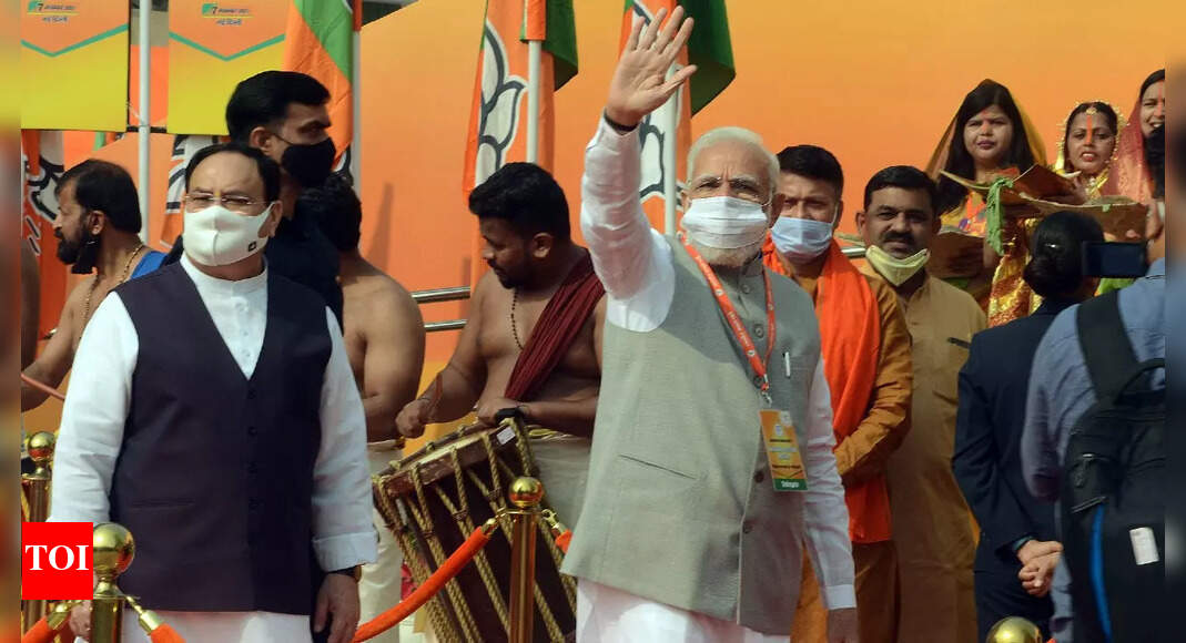Live: Leaders arrive to attend BJP national executive meet