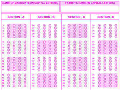 CBSE Sends Sample OMR Sheets To Help Kids Practise - Times Of India