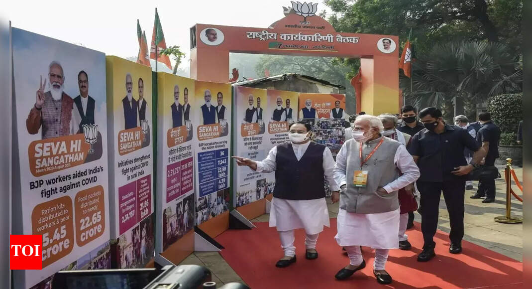 BJP is not centred around any family, says PM Modi