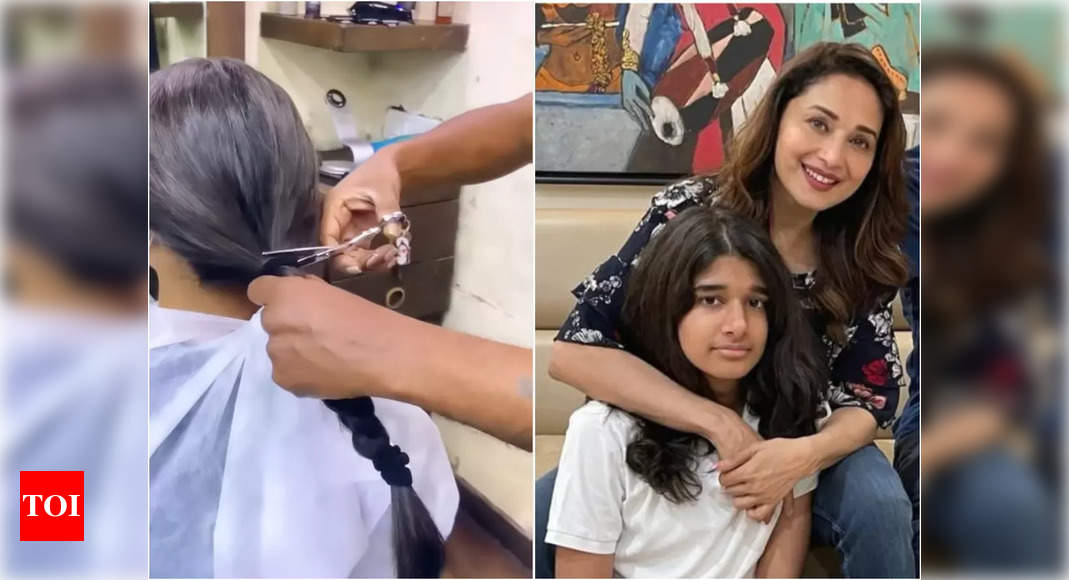 Madhuri Dixit applauds her younger son Ryan as he donates his hair to ...