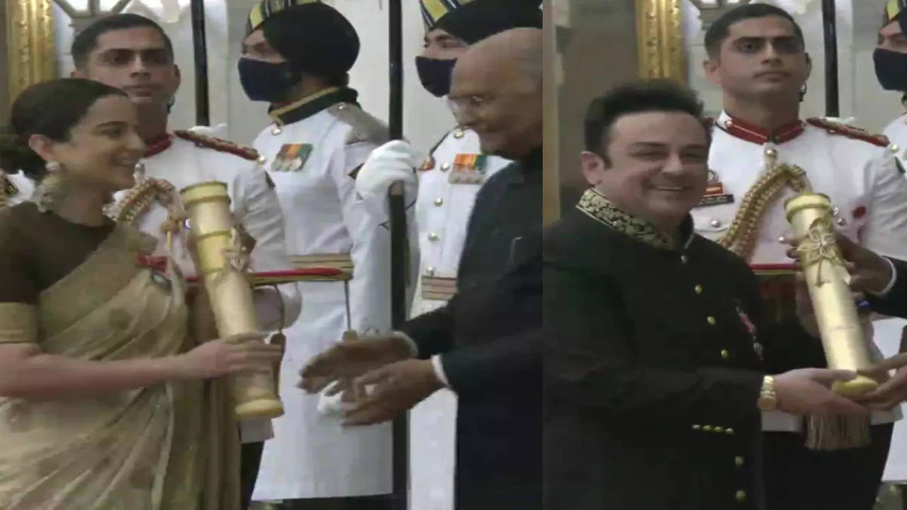 Kangana Ranaut, Adnan Sami honoured with the prestigious Padma