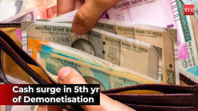 Five years of demonetisation: Cash circulation surges at a high of 14.5% of GDP