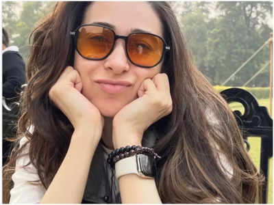Karisma Kapoor has the cutest frown as her brief vacay comes to an end