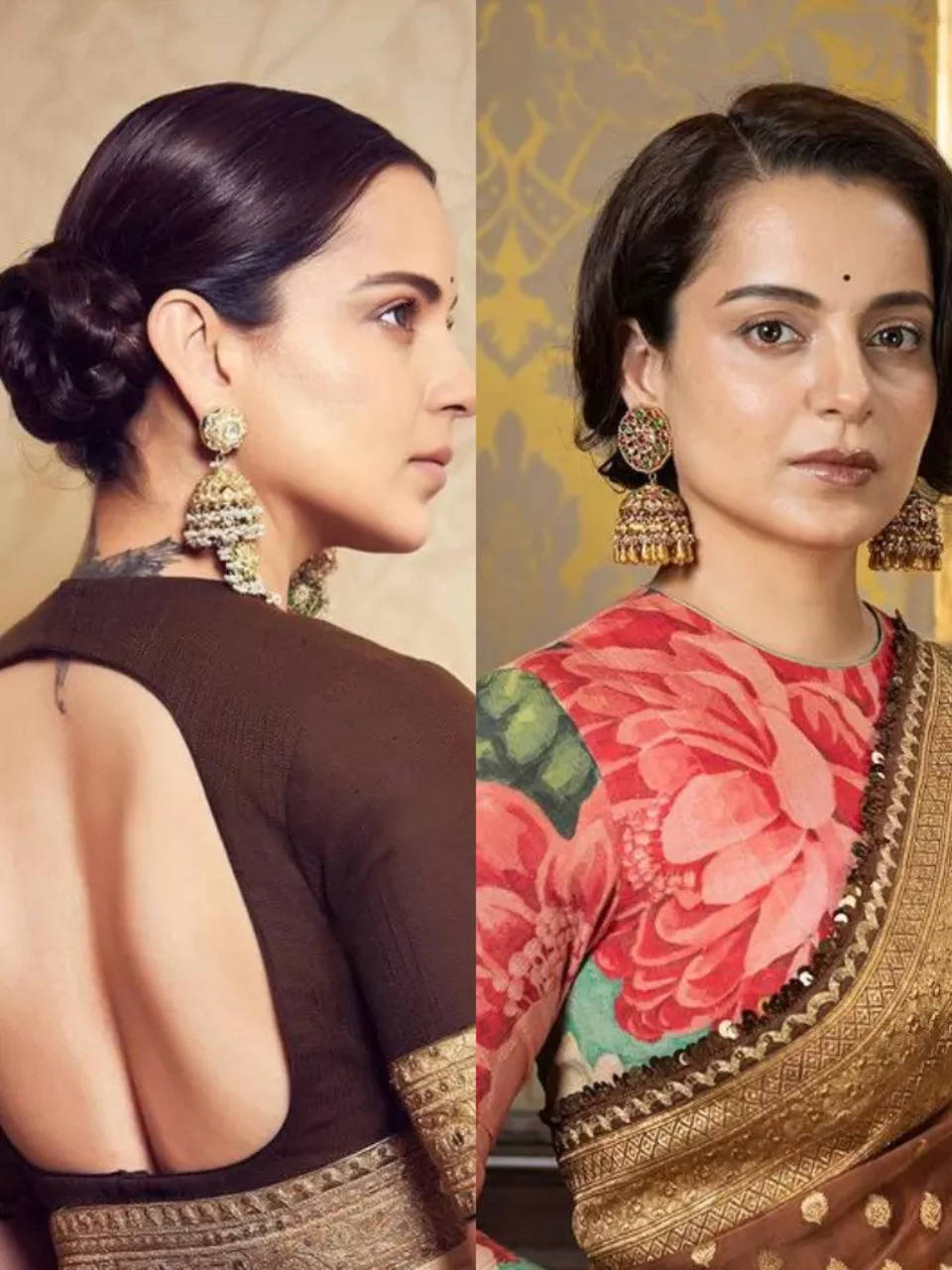 Kangana Ranaut and her blouse styles are fabulous