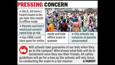 Parents worried over unvaxxed kids appearing for CBSE offline exams